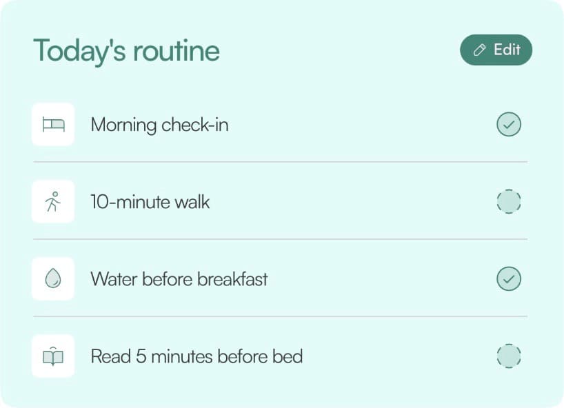 Spaced-repetition study routine in biu
